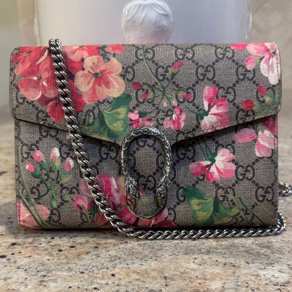 Gucci Supreme Dionysus With Flowers Crossbody